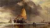 Edward William Cooke Dutch Pincks off Hatwyk painting